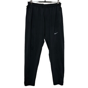 Nike Joggers Mens Large Black Sweatpants Dri Fit Track Running Actual 30X30